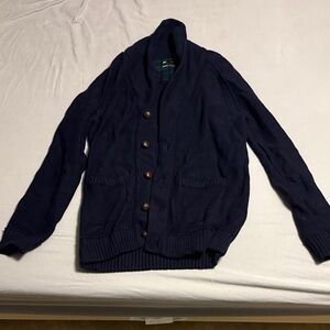 Simons Dark Blue Cardigan with Wooden Buttons
